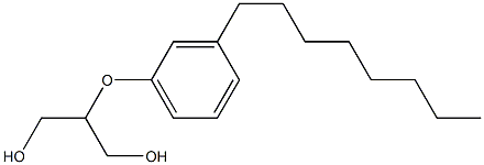 2-(3-Octylphenoxy)-1,3-propanediol Struktur