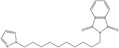 2-[10-(1H-Pyrazol-1-yl)decyl]-2H-isoindole-1,3-dione Struktur