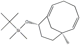 (7S,10S)-10-(tert-Butyldimethylsiloxy)-7-methylbicyclo[5.3.1]undeca-1,5-diene Struktur