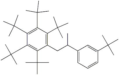 1-(Penta-tert-butylphenyl)-2-(3-tert-butylphenyl)propane Structure