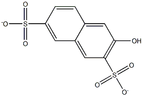 (3-Hydroxy-2,7-naphthalenedisulfonic acid)dianion Struktur