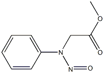 (N-Nitroso-N-phenylamino)acetic acid methyl ester Struktur