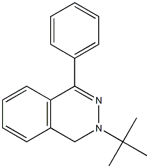 3,4-Dihydro-1-phenyl-3-(1,1-dimethylethyl)phthalazine Struktur