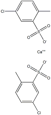 Bis(5-chloro-2-methylbenzenesulfonic acid)calcium salt Struktur