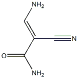 (E)-2-Cyano-3-aminopropenamide Struktur