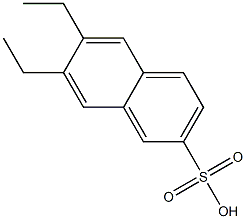 6,7-Diethyl-2-naphthalenesulfonic acid Struktur