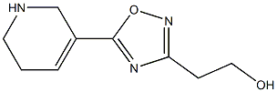 3-(2-Hydroxyethyl)-5-[(1,2,5,6-tetrahydropyridin)-3-yl]-1,2,4-oxadiazole Struktur