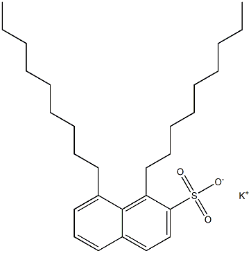 1,8-Dinonyl-2-naphthalenesulfonic acid potassium salt Struktur