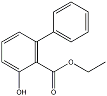 2-Hydroxy-6-phenylbenzoic acid ethyl ester Struktur