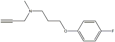 N-Methyl-N-(2-propynyl)-3-(4-fluorophenoxy)propylamine Struktur