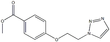 4-[2-(1H-1,2,3-Triazol-1-yl)ethoxy]benzoic acid methyl ester Struktur