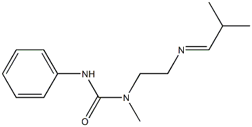 N-Methyl-N-[2-(2-methylpropylidene)aminoethyl]-N'-phenylurea Struktur