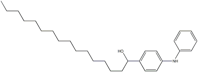 4-(1-Hydroxyhexadecyl)phenylphenylamine Struktur