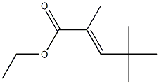 (E)-2,4,4-Trimethyl-2-pentenoic acid ethyl ester Struktur