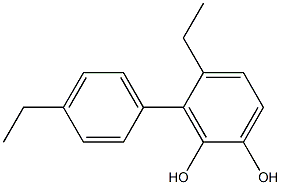 3-(4-Ethylphenyl)-4-ethylbenzene-1,2-diol Struktur