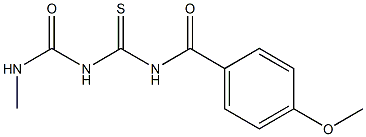 1-(4-Methoxybenzoyl)-5-methylthiobiuret Struktur