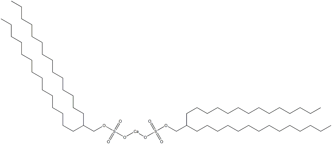 Bis(2-tetradecylhexadecyloxysulfonyloxy)calcium Struktur