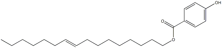 4-Hydroxybenzoic acid 9-hexadecenyl ester Struktur