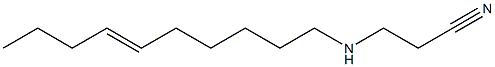 3-(6-Decenylamino)propionitrile Struktur