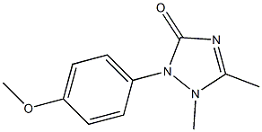 2-(4-Methoxyphenyl)-1,5-dimethyl-1,2-dihydro-3H-1,2,4-triazol-3-one Struktur