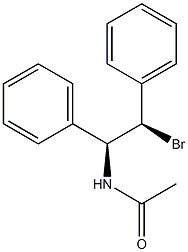 N-[(1S,2R)-2-Bromo-1,2-diphenylethyl]acetamide Struktur