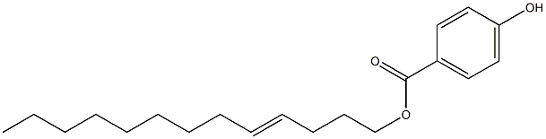 4-Hydroxybenzoic acid 4-tridecenyl ester Struktur