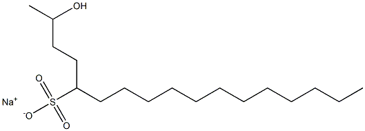 2-Hydroxyheptadecane-5-sulfonic acid sodium salt Struktur