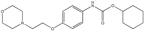 [4-[2-(4-Morpholinyl)ethoxy]phenyl]carbamic acid cyclohexyl ester Struktur