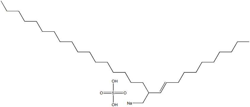 Sulfuric acid 2-(1-undecenyl)nonadecyl=sodium ester salt Struktur