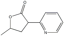 4,5-Dihydro-5-methyl-3-(2-pyridinyl)-2(3H)-furanone Struktur