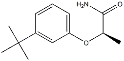 [R,(-)]-2-(m-tert-Butylphenoxy)propionamide Struktur