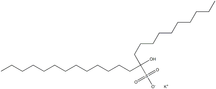 11-Hydroxytetracosane-11-sulfonic acid potassium salt Struktur