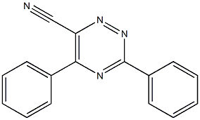 3,5-Diphenyl-1,2,4-triazine-6-carbonitrile Struktur