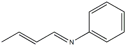 N-(2-ブテン-1-イリデン)アニリン 化學構造式