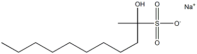 2-Hydroxyundecane-2-sulfonic acid sodium salt Struktur