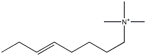 N,N,N-Trimethyl-5-octen-1-aminium Struktur