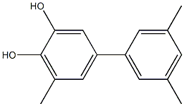 6-Methyl-4-(3,5-dimethylphenyl)benzene-1,2-diol Struktur