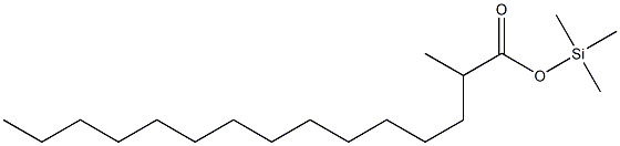 2-Methylpentadecanoic acid trimethylsilyl ester Struktur