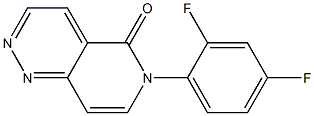 6-(2,4-Difluorophenyl)pyrido[4,3-c]pyridazin-5(6H)-one Struktur