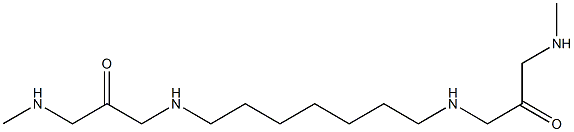 1,1'-(1,7-Heptanediyldiimino)bis(3-methylaminopropan-2-one) Struktur