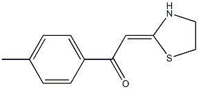 (E)-1-(4-Methylphenyl)-2-(thiazolidin-2-ylidene)ethanone Struktur