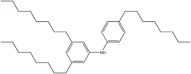 4-Octylphenyl 3,5-dioctylphenylamine Struktur