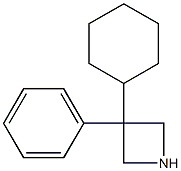 3-Cyclohexyl-3-phenylazetidine Struktur