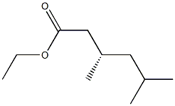 (3S)-3,5-Dimethylhexanoic acid ethyl ester Struktur