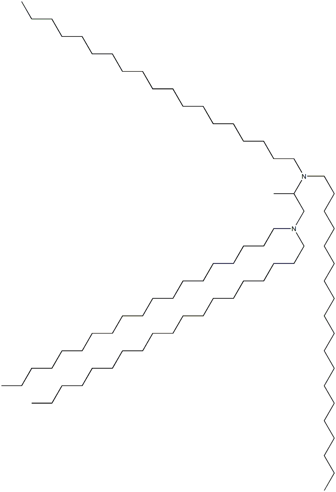 N,N,N',N'-Tetranonadecyl-1,2-propanediamine Struktur