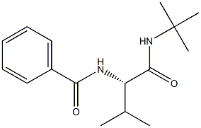 N-[(1S)-1-(tert-Butylcarbamoyl)isobutyl]benzamide Struktur