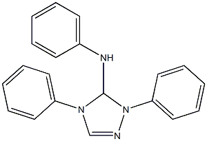 4,5-Dihydro-1,4-diphenyl-5-anilino-1H-1,2,4-triazole Struktur