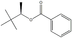 (-)-Benzoic acid (R)-1,2,2-trimethylpropyl ester Struktur