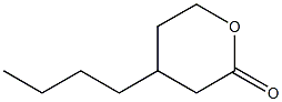 4-Butyltetrahydro-2H-pyran-2-one Struktur