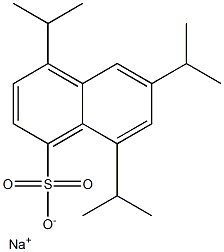 4,6,8-Triisopropyl-1-naphthalenesulfonic acid sodium salt Struktur